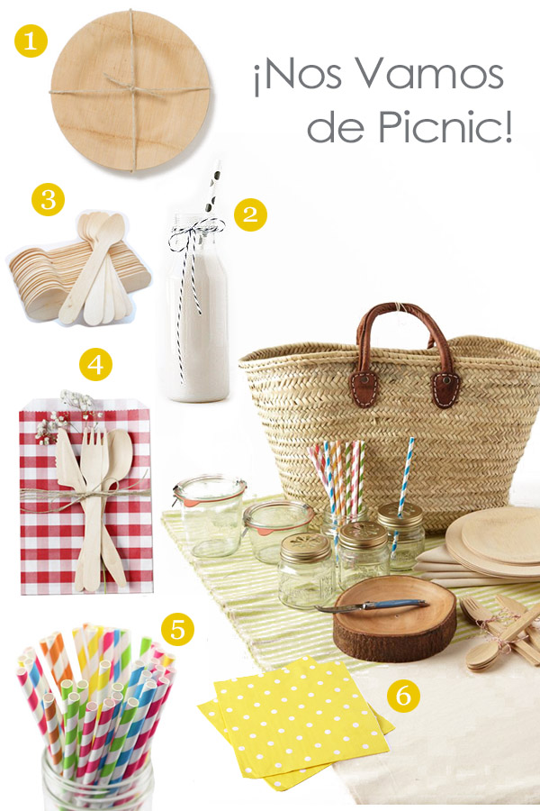 Productos para organizar un picnic