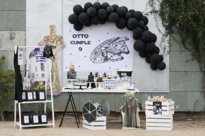 Decoración fiesta Star Wars para el cumpleaños de Otto