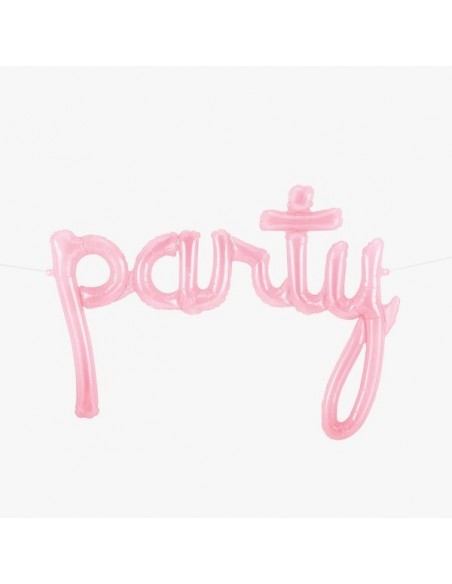 Globo banner "Party" rosa